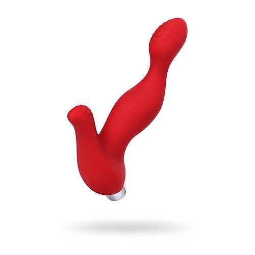Erotist Erkeklere zel Boum ve Kvrm Detayl Titreimli Krmz 12,5 cm Anal Plug