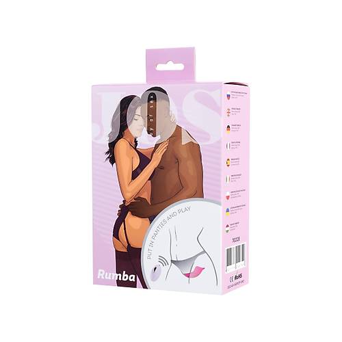 JOS RUMBA 8,6 cm Pembe Silikon Klitoral Titreimli Vibratr