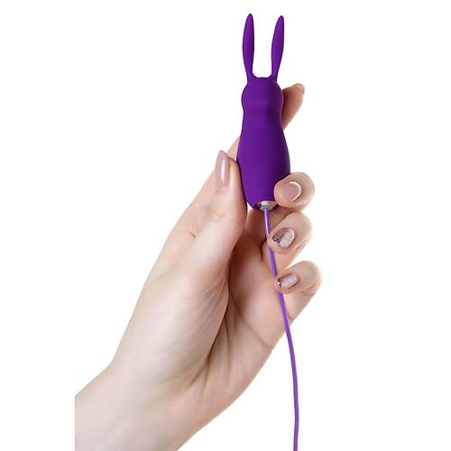 Erotist Bunny Kumandal Vibratr - Mor Renkli Klitoral ve Vajinal Uyarc