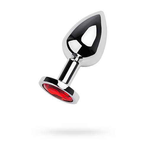 Erotist Gm Renkli Anal Plug - Krmz Kristalli 8 cm