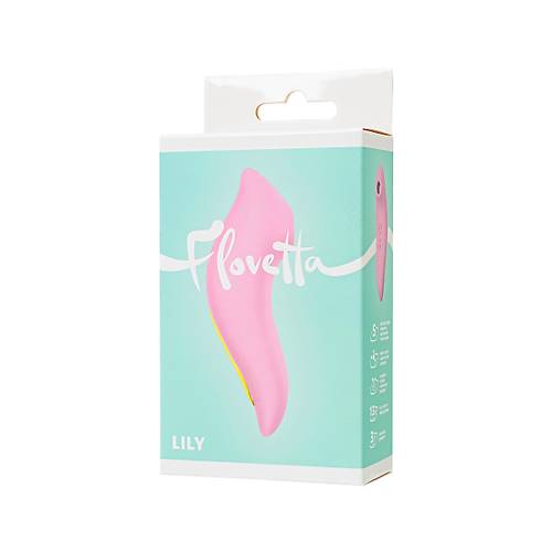 Flovetta Lily 13 cm Pembe Silikon Vakumlu Klitoral Uyarc