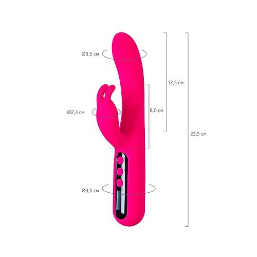 Erotist eroTeq Rablock Klitoral Uyarml G Noktas Vibratr  - Pembe Renkli 23,5 cm