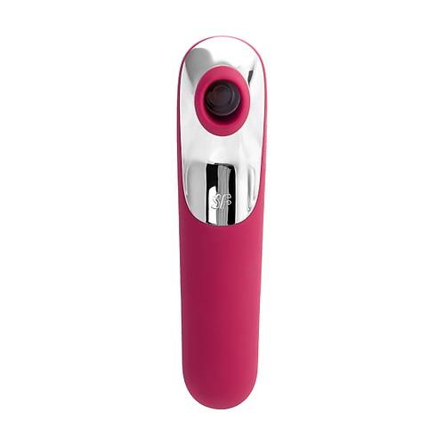 Satisfyer Dual Love Pink 16 cm Krmz Silikon Vakumlu Klitoral Uyarc Vibratr