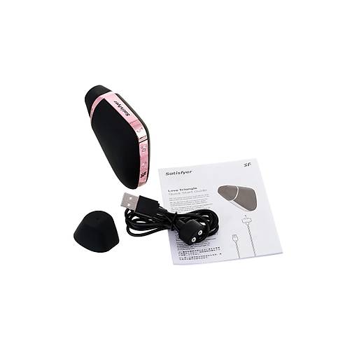 Satisfyer Love Triangle 8,8 cm Siyah Silikon Vakumlu Klitoral Vibratr