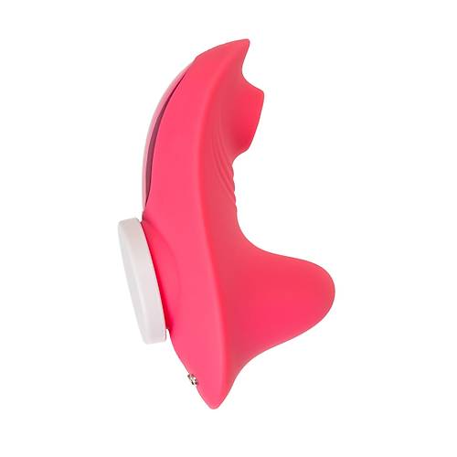 JOS Xiari 9 cm Pembe Silikon Giyilebilir Vakumlu Titreimli Klitoral Vibratr