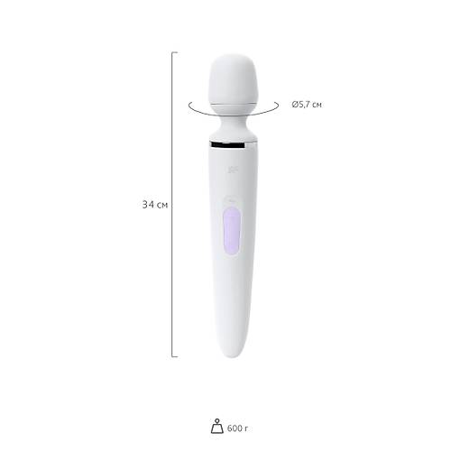 EROTST Satisfyer Wand-er Woman 34 cm Beyaz Vibratr