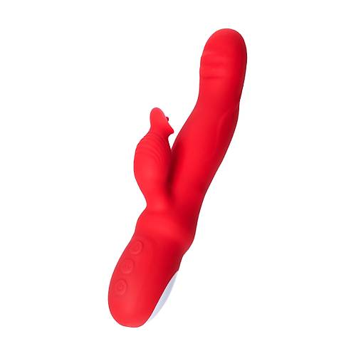 Erotist JOS Redli Vibratr - 21cm Klitoris Uyarcl Krmz Renkli Vibratr