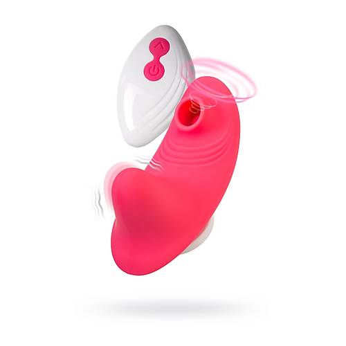 JOS Xiari 9 cm Pembe Silikon Giyilebilir Vakumlu Titreimli Klitoral Vibratr