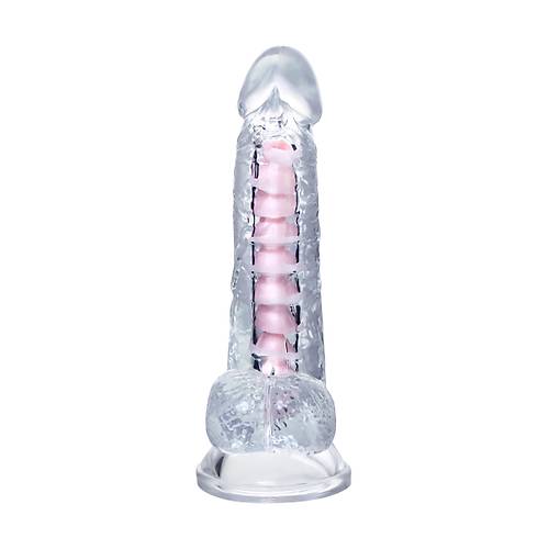 Erotist 18cm Kkrdakl ve Vantuzlu effaf Kaln Yapay Penis