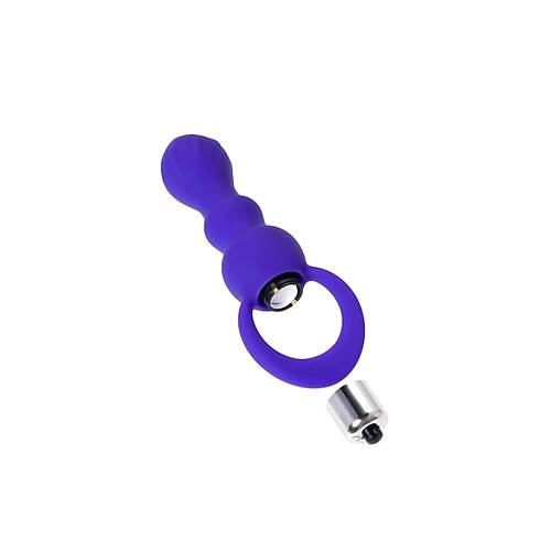 Erotist 3 Farkl apa Sahip 10 Farkl Titreim zellikli Yumuak D Yzeyli 14 cm Mor Renk Silikon Anal Plug: Curvy