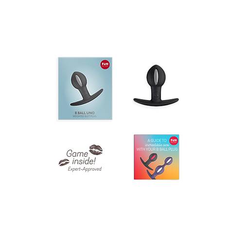 Erotist Fun Factory B BALLS Anal Plug - Siyah, Silikon, 7 cm
