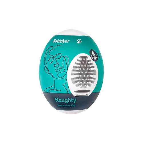 Satisfyer Egg Single Naughty Mastrbatr  Kompakt Boyutlu Farkl  Yapl Yumurta Mastrbatr