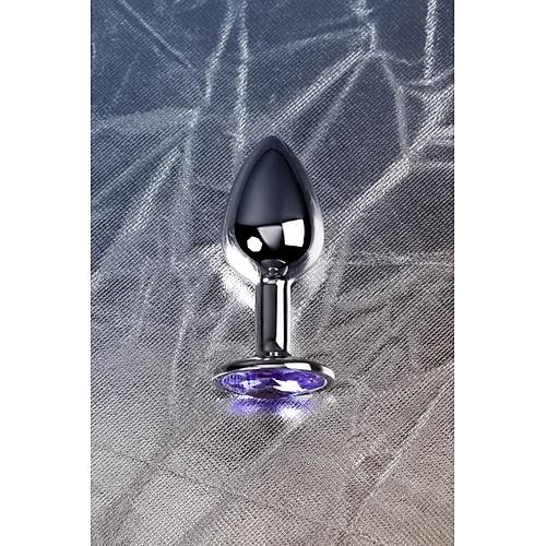 Erotist G�m�� Renkli Anal Plug - Mor Kristalli 7 cm, 50 Gram