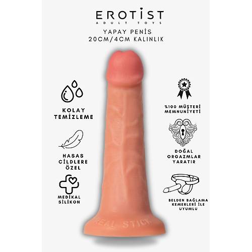 Kola Aromal Kayganlatrc Jel ve Caliber 20 cm Yapay Penis Seti - 4 cm Kalnlkta, Gereki His