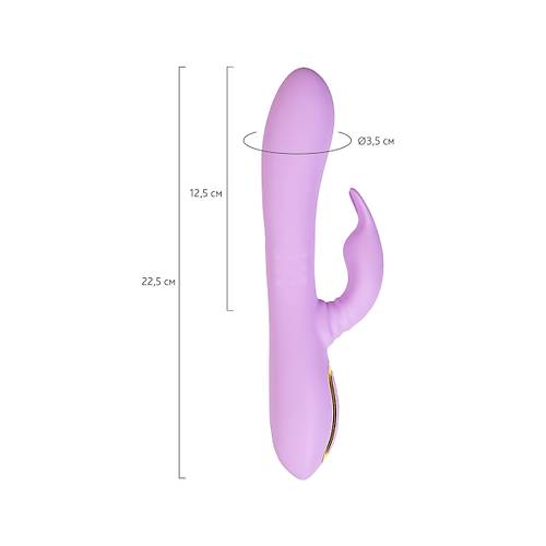JOS Jammy 22,5 cm Mor Dnen Klitoral Stimlatr  Titreimli Silindir Tasarml Kadnlara zel Vibratr