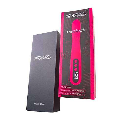 Erotist eroTeq Rablock Klitoral Uyarml G Noktas Vibratr  - Pembe Renkli 23,5 cm