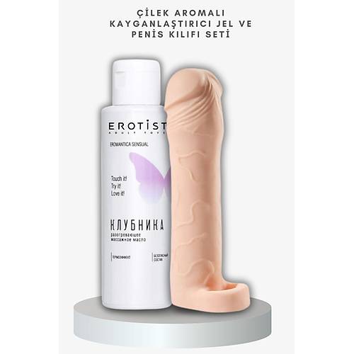 ilek Aromal Kayganlatrc Jel ve Ayarlanabilir Uzunluk zellikli riba Penis Klf Seti
