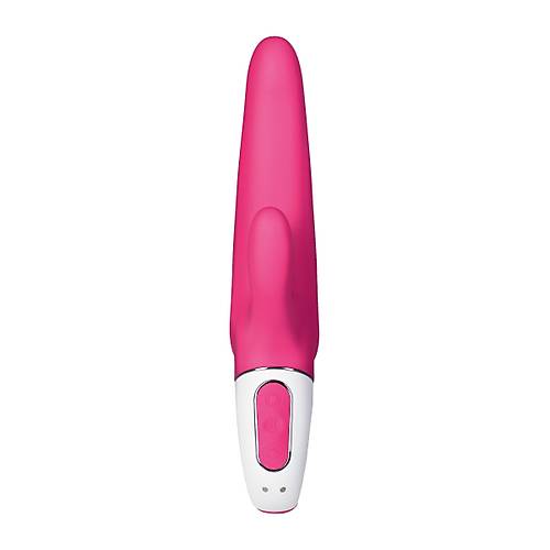 Satisfyer Mr. Rabbit 22,1 cm Vibratr  Krmz Renkli ift Ulu Titreimli Kadnlara zel Cinsel rn