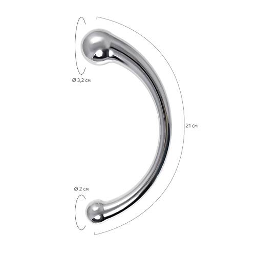 Erotist Metal Anal Kanca 21 cm - Anal Yapay Penis