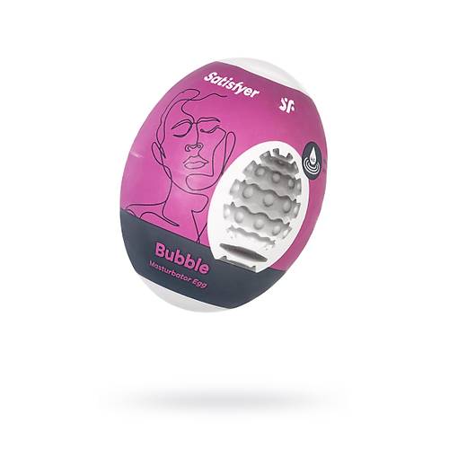 Satisfyer Egg Single Bubble Mastrbatr  Esnek Dokusuyla Yumurta eklinde Kompakt Solo rn
