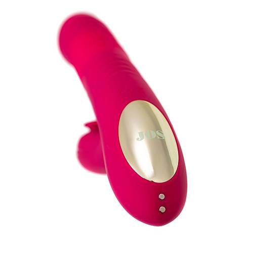 Up&Down Fonksiyonlu Kilitoral Darbeli Vibratr - 22 cm Pembe Silikon Vibratr