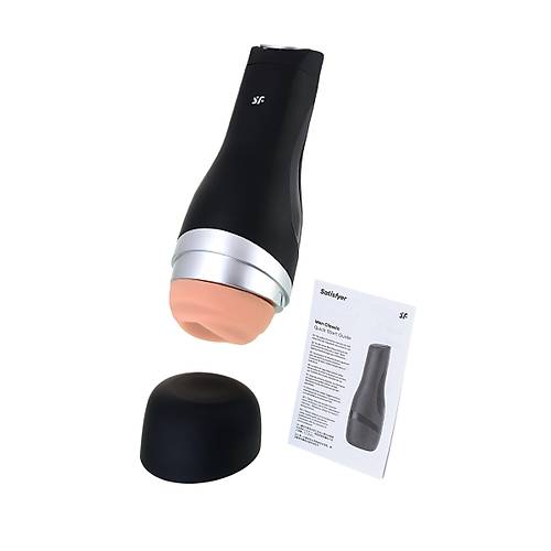 Satisfyer Men Classic 25,4 cm Gm TPE Mastrbatr  Farkl Dokuya Sahip Erkek Cinsel rn