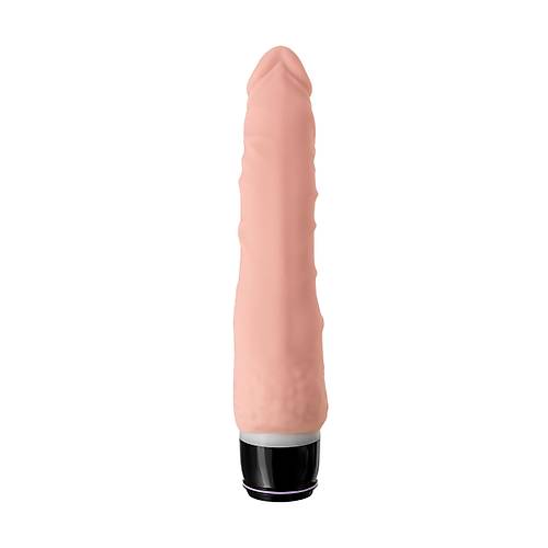 Erotist 20 cm Uzunluunda Gereki Vibratr - Damar Detayl Titreimli Yapay Penis