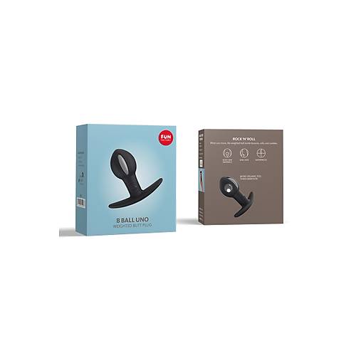 Erotist Fun Factory B BALLS Anal Plug - Siyah, Silikon, 7 cm