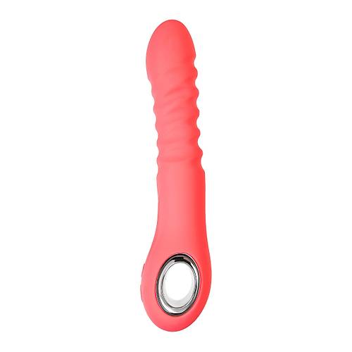 Erotist Yukar ve Aa levli Flox Vibratr - 21,5 cm