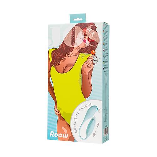 JOS Roow 36 cm Mavi Silikon Vakumlu Emi zellikli Vibratr