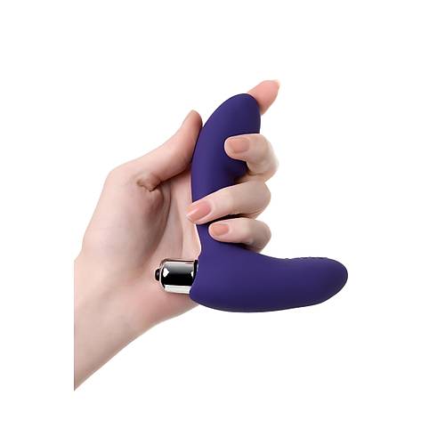 Erotist Erkeklere zel Tasarlanm Anatomik Yapya Sahip Titreimli Mor Renk 12 cm Anal Plug: Bruman