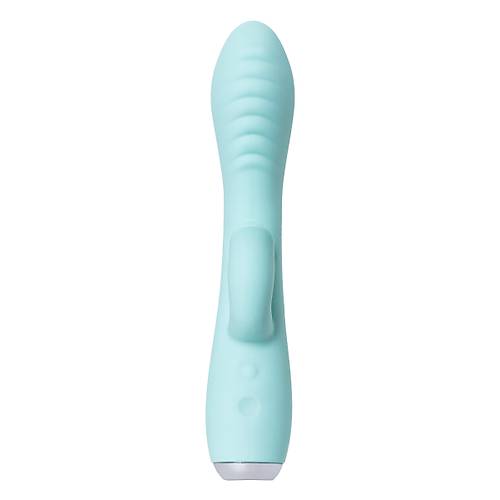 Erotist JOS MILO Klitoral Uyarc ve Dilli Vibratr ? 20cm Mavi Renkli Titreimli Dildo