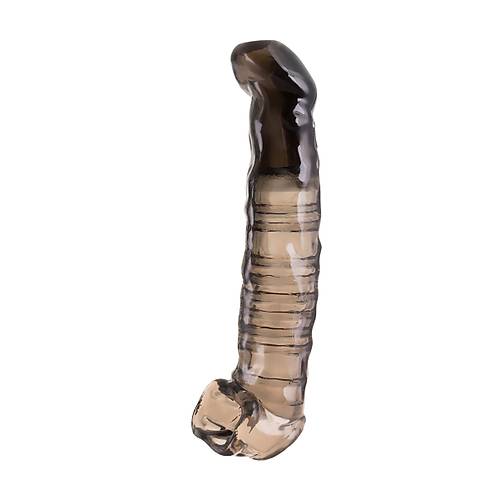 Erotist XLover Siyah Boyut Artrc Penis Klf - 22,5 cm Geniletici ve Skrotum Halkal Tasarm
