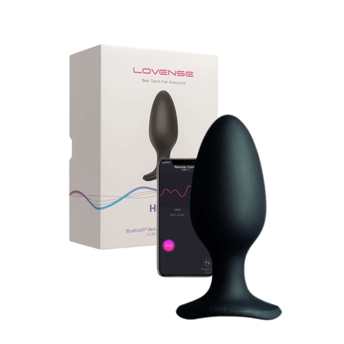 Erotist LOVENSE Hush 2 (L) anal klf, silikon, siyah, 15 cm,  5,7 cm