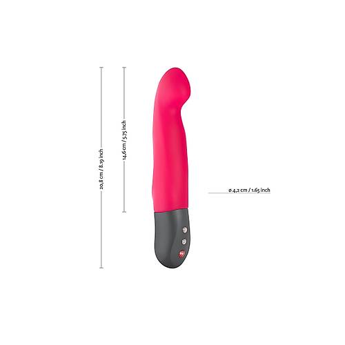 Fun Factory STRONC G 20,8 cm Pembe Silikon Darbe Etkili Titreimli Vibratr