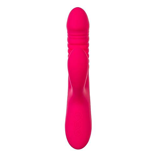 Up&Down Fonksiyonlu Kilitoral Darbeli Vibratr - 22 cm Pembe Silikon Vibratr