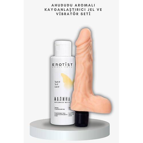 Meyvesi Aromal Kayganladrc Jel v? Multi-Speed Realistik Vibrator D?sti