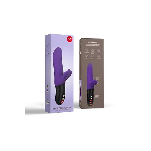 Fun Factory Bi Stronic Fusion 22 cm Vibratr  Mor Renkli, Titreimli ve ti zellikli zel Model