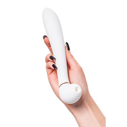 Erotist Flovetta JasmineEmi ve Titreim zellikli Vibratr - Beyaz, 23 cm