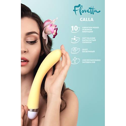 Erotist CALLA Hassas Kadnlara zel Vibratr - Extra Dokunusal Uyarmlara Sahip Titreimli Dildo