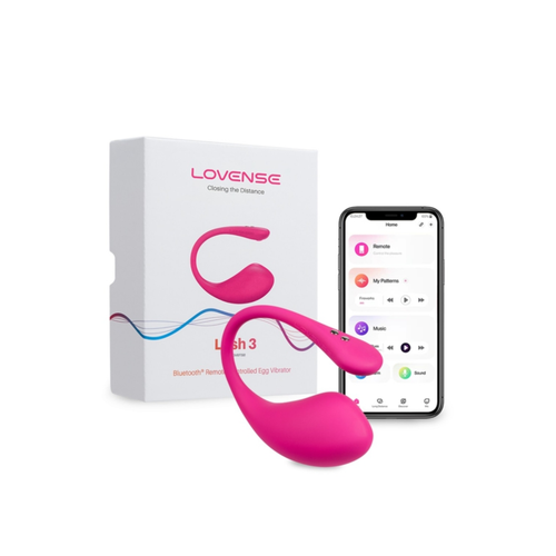 LOVENSE Lush 3 vibratr, silikon, pembe, 18 cm