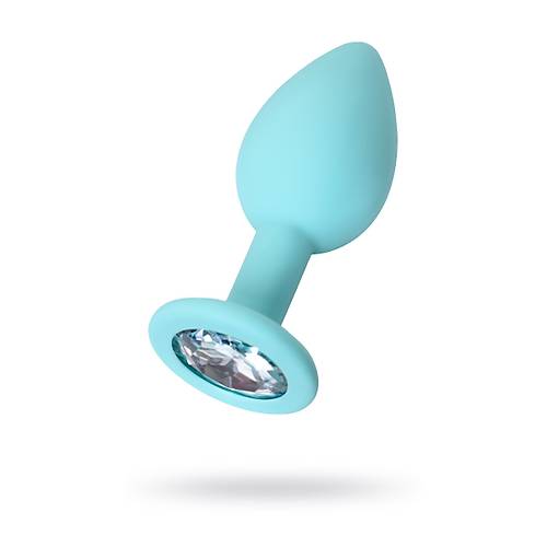 Erotist Beyaz Kristalli k Tasarma Sahip 7 cm Silikon Anal Plug: Brilliant
