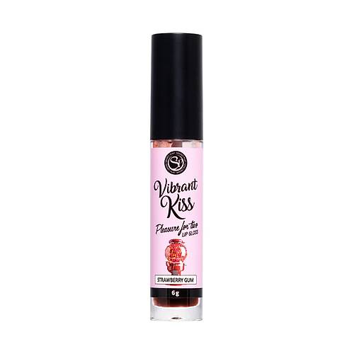 Erotist Vibrant Kiss ilekli Sakz Aromal Cinsel Dudak Parlatcs - Extra Haz, Extra Heyecan Verici Cinsellik