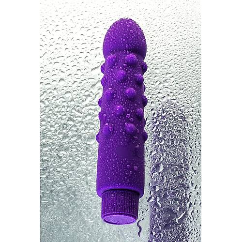 Erotist T�rt�kl� Mor Vibrat�r ? 17 cm Titre�imli Cinsel Oyuncak