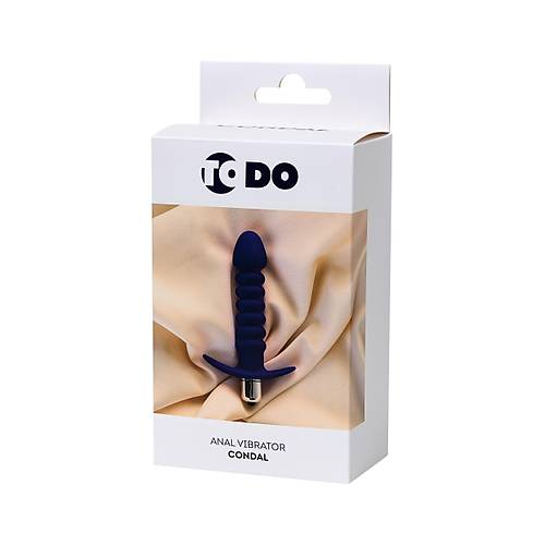 Erotist Kabartmal� Yap�da Suya Dayan�kl� Titre�imli 14 cm Mor Renk Anal Plug Vibrat�r: Condal