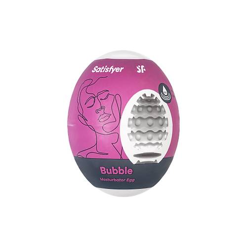 Satisfyer Egg Single Bubble Mastrbatr  Esnek Dokusuyla Yumurta eklinde Kompakt Solo rn