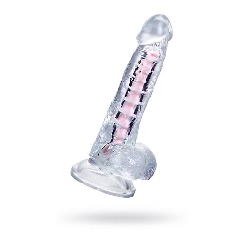 Erotist 18cm Kkrdakl ve Vantuzlu effaf Kaln Yapay Penis