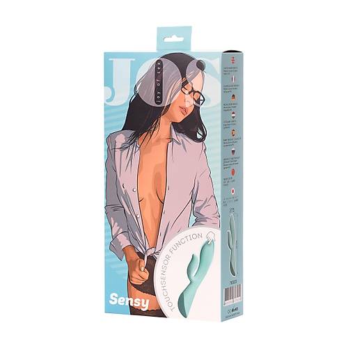 Erotist JOS SENSY TouchSensor Fonksiyonlu Vibratr 20cm Mavi - Sessiz ve Ayarlanabilir Titreimli Dildo