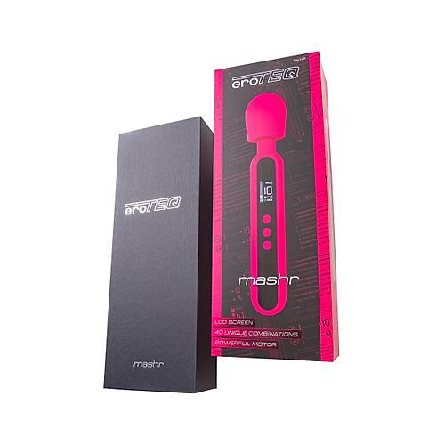 Erotist eroTeq Mashr Led Ekranl arj Edilebilir Vibratr - Pembe Renkli 23,5 cm