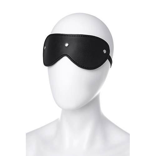 Anonymo 24 cm BDSM Maske  Siyah Renkli PU Deri Malzemeli Fantezi ve Rol Yapma Aksesuar